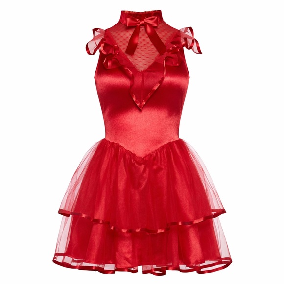 Dolls Kill Trickz N’ Treatz Bride of Beetle Costume Set – Red – Size Small – NWT - Picture 4 of 5